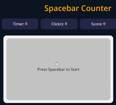 Space bar test - CEp 