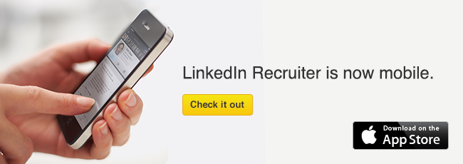 LinkedIn Recruiter Mobile banner