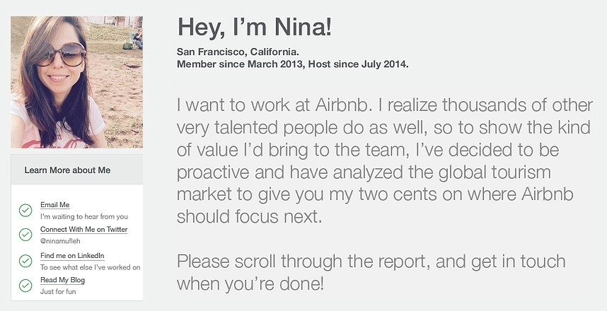 airbnb resume