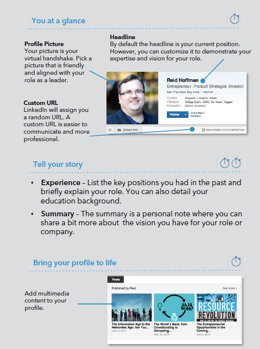 executive profile on LinkedIn