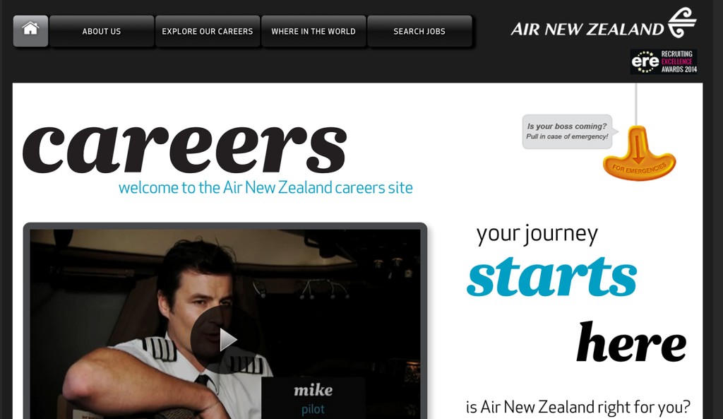 air new zealand career site