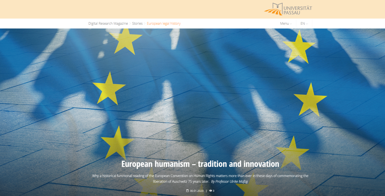 European humanism – tradition and innovation