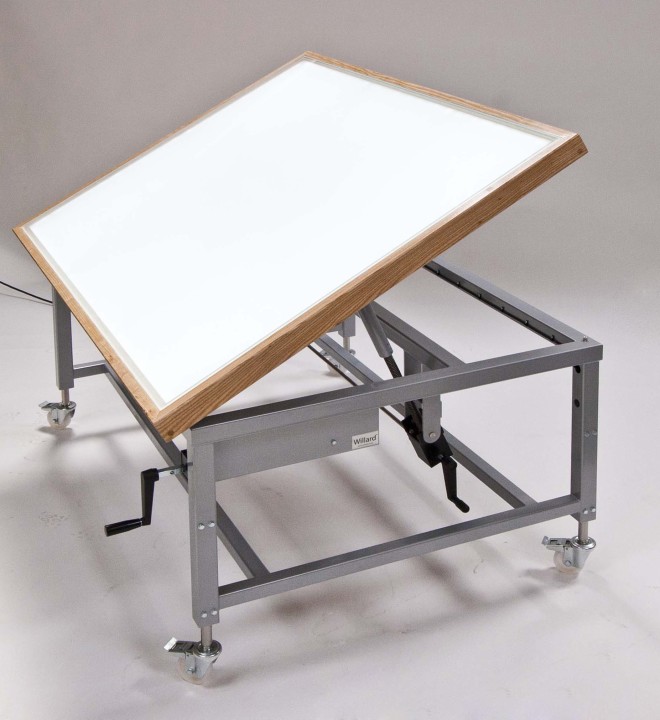 Product Tilting Top Box Table