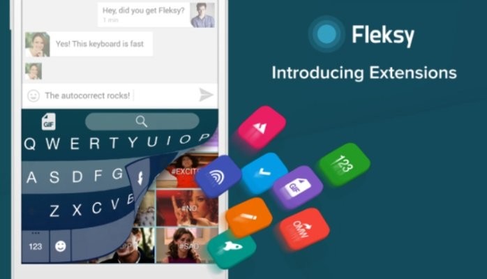 Fleksy 5.0 ahora cuenta con Extensiones