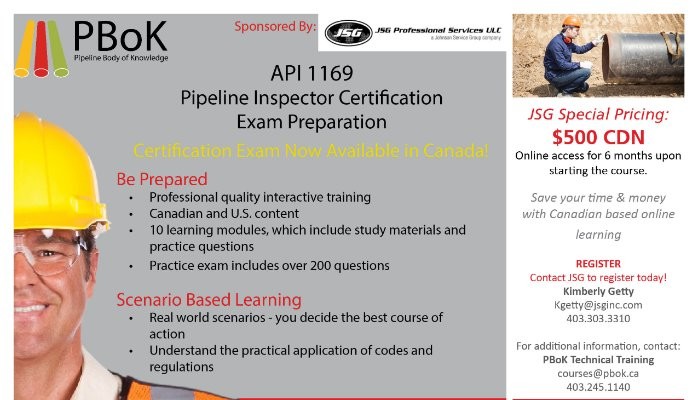 Pipeline Inspector Certification API 1169 Pipeline Inspector Certification API 1169