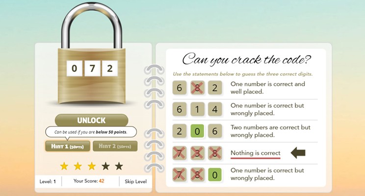Crack the Code Game in SL360