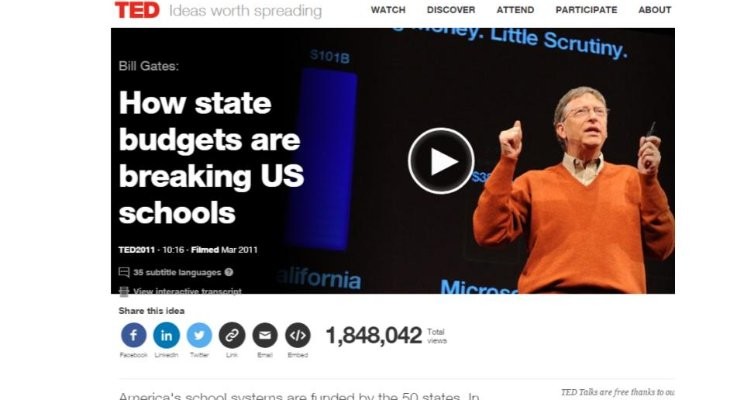 Bill Gates TED Talk: Healthcare Devastating Education