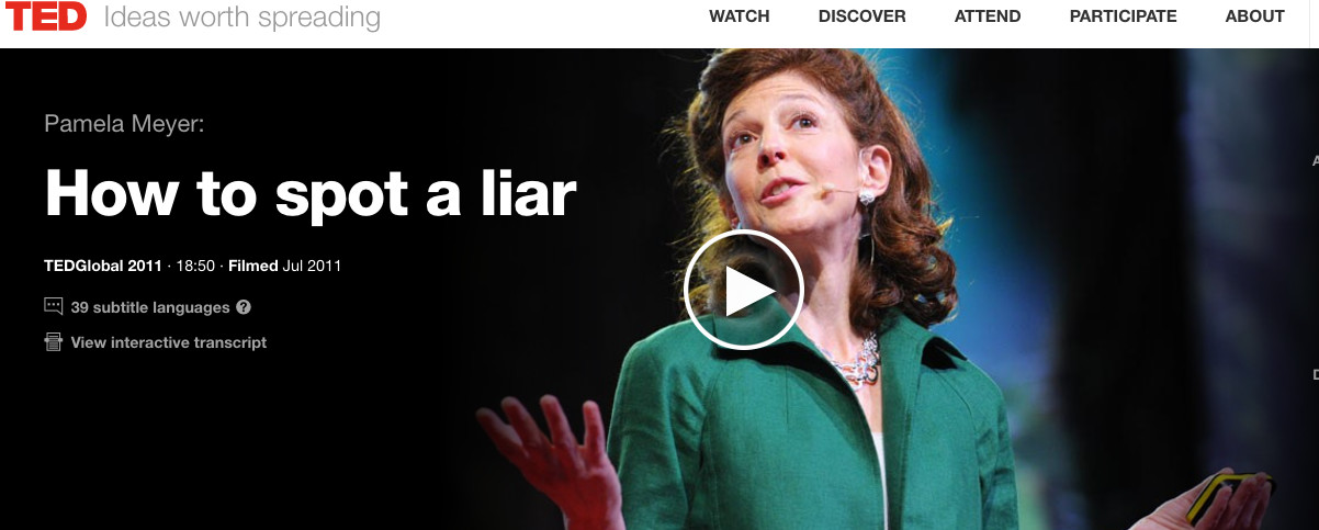 TED pick of the week: Pamela Meyer, How to spot a liar