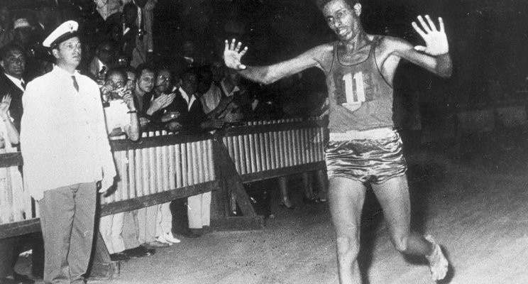Nothing is impossible. Abebe Bikila the marathon runner with no shoes