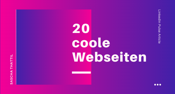 20 coole Webseiten