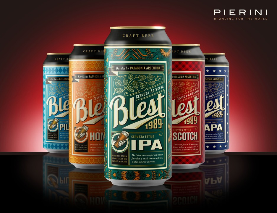 Blest, la craft beer pionera de la Argentina estrena una nueva imagen  creada por Pierini