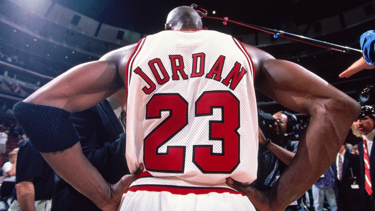 Michael Jordan's autographed Jordan VIIIs from the 1993 Eastern