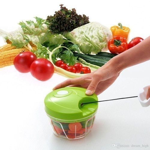 TV New Crank Chop Food Speedy Chopper Multi-function Manual Pull Rope  Cutter Meat Grinder Mince