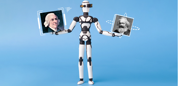 O que Adam Smith e Karl Marx pensariam sobre IA (Inteligência Artificial)?