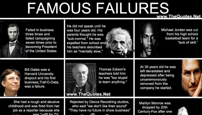 FAMOUS FAILURES? WRONG!