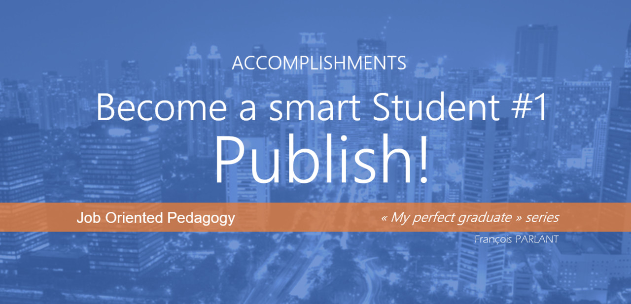 Become a smart student #1: PUBLISH!