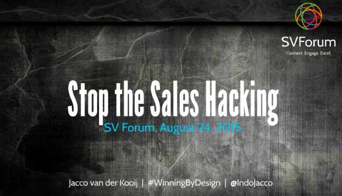 Stop the Sales Hacking