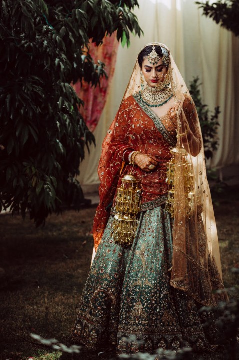 A Pin Worthy Sikh Wedding With Bride In Personalised Wedding Lehengas