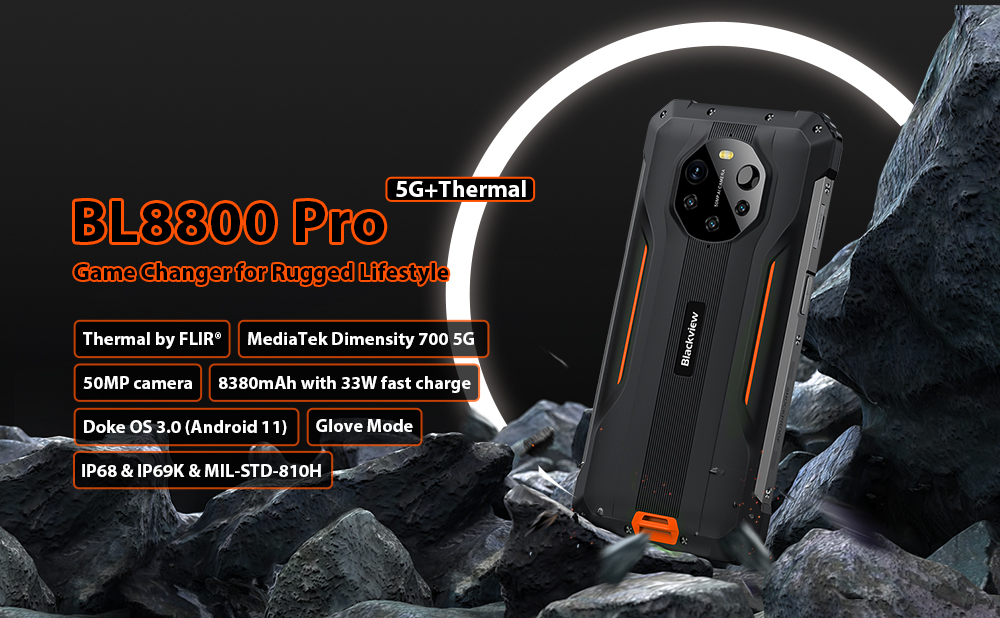 BLACKVIEW #BL8800 PRO #5G (2022)#rugged smartphone