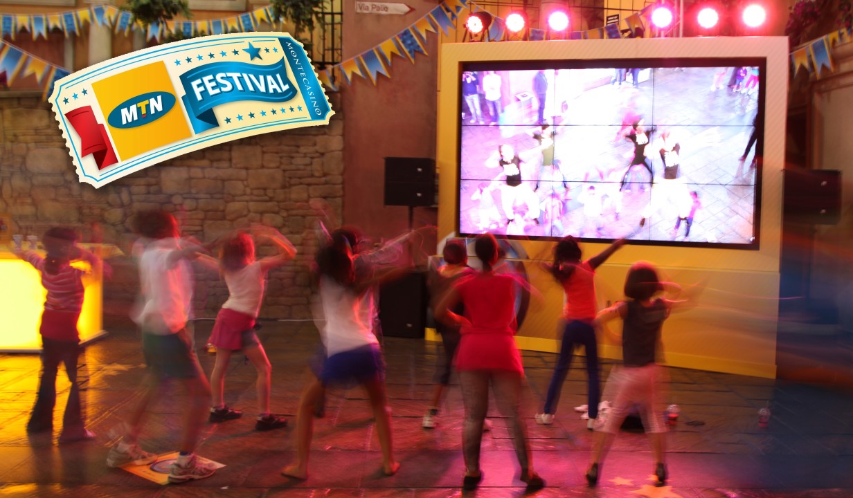 Augmented Reality dancing at Monte Casino for MTN Festival