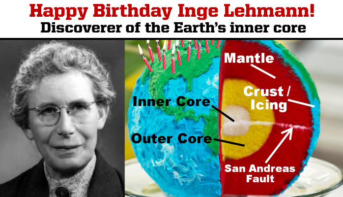 Today is the Birthday of Inge Lehmann, Discoverer of the Earth's Inner Core