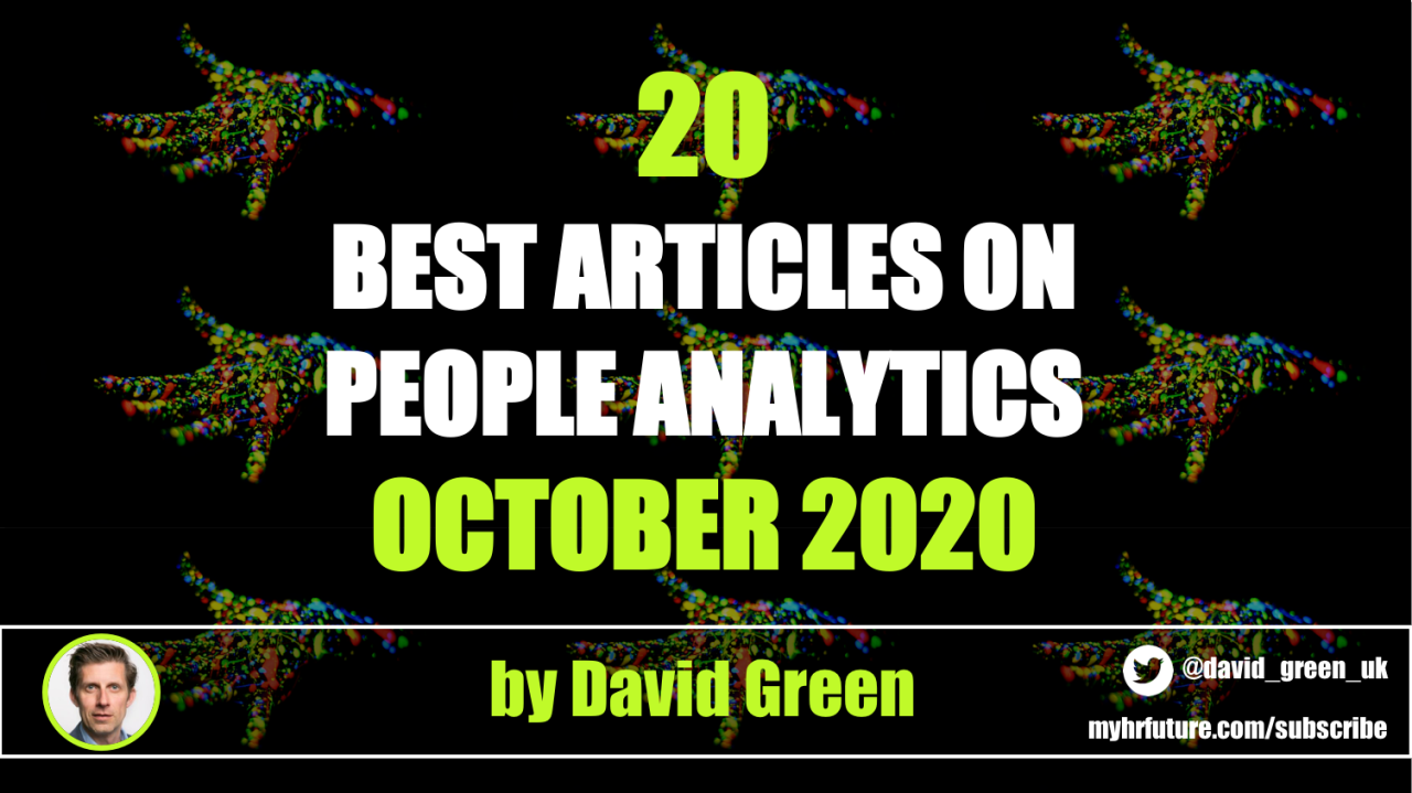The best HR & People Analytics articles of October 2020