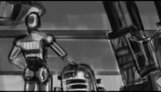 STORYBOARD ARTIST JC - REDRAW THAT SHOT! - DROIDS ON HOTH.