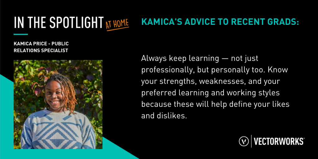 In the Spotlight - Meet Kamica Price, Public Relations Specialist at Vectorworks, Inc.
