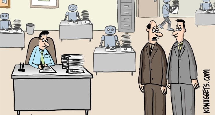 Cartoon: Taxes, Artificial Intelligence, and Humans