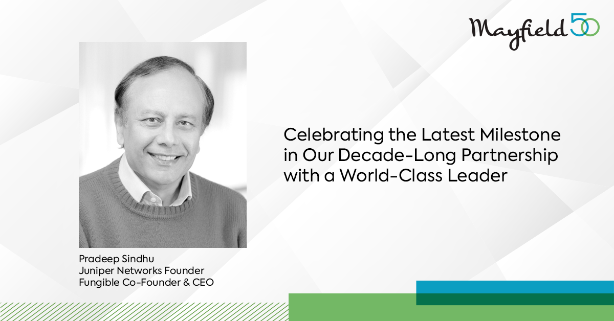 Celebrating the Latest Milestone in Our Decade-Long Partnership with Pradeep Sindhu