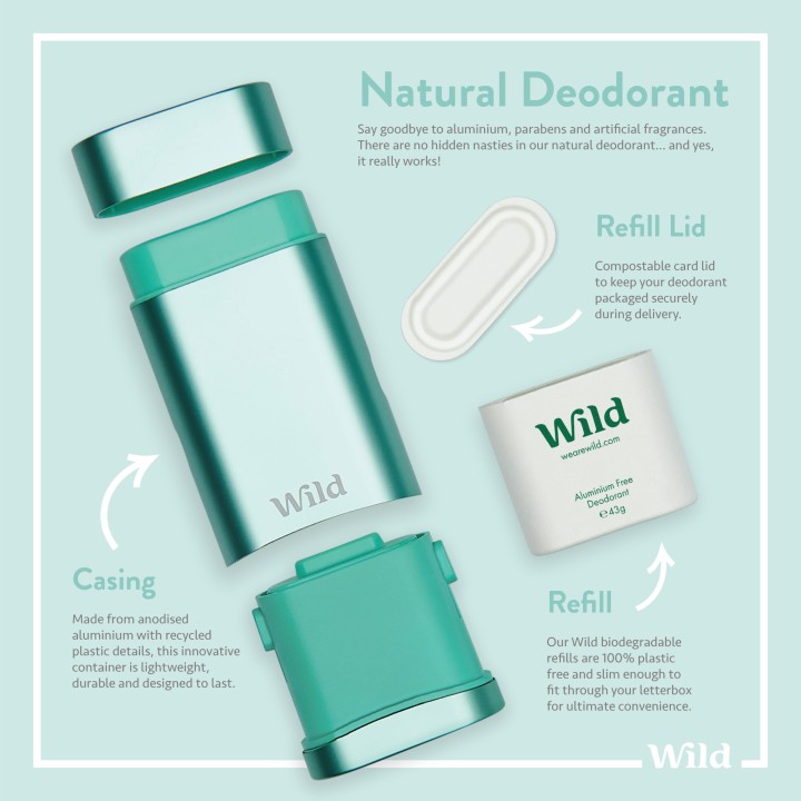 Wild About Wild Sustainable Natural Deodorant