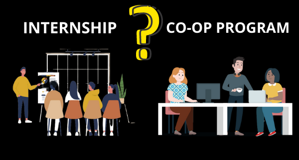 Difference between co-op program and Internship