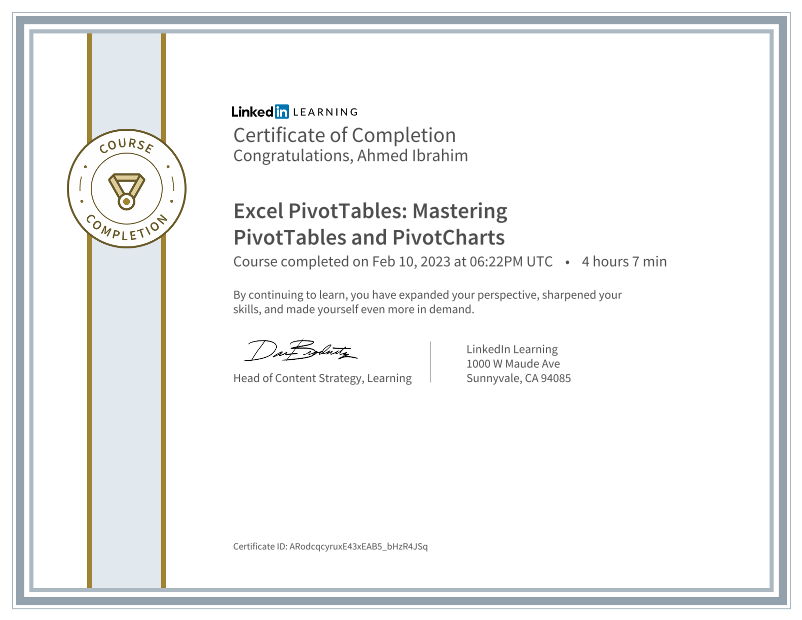 Ahmed I on LinkedIn: Certificate of Completion Ahmed I on LinkedIn: Certificate of Completion