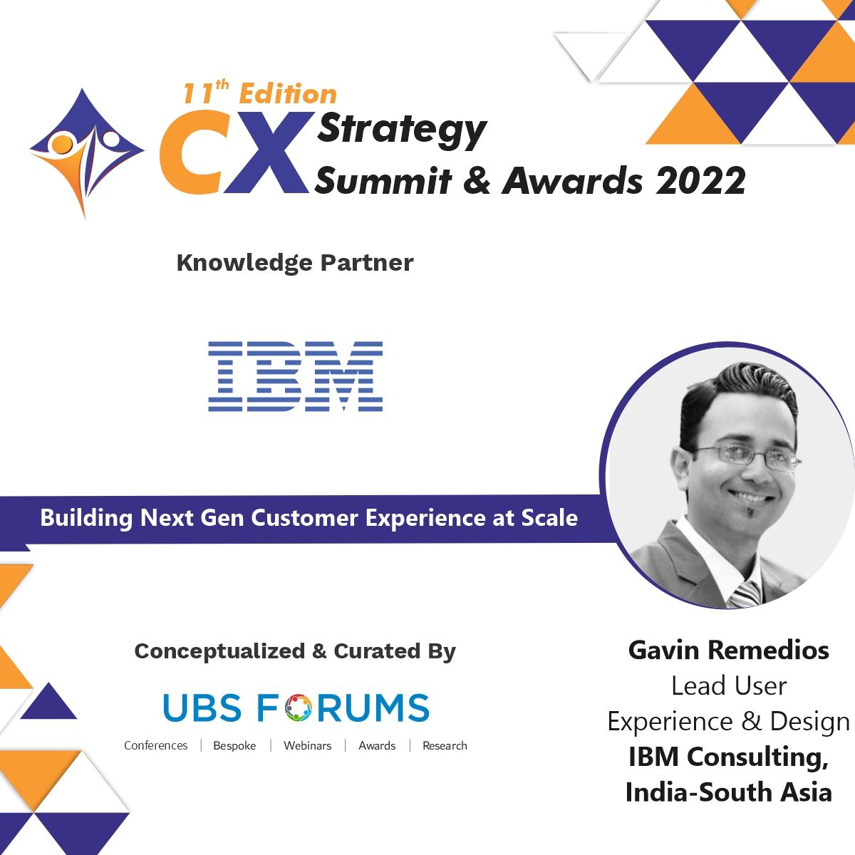 UBS Forums Pvt. Ltd. on LinkedIn: 11th Edition CX Strategy Summit and ...