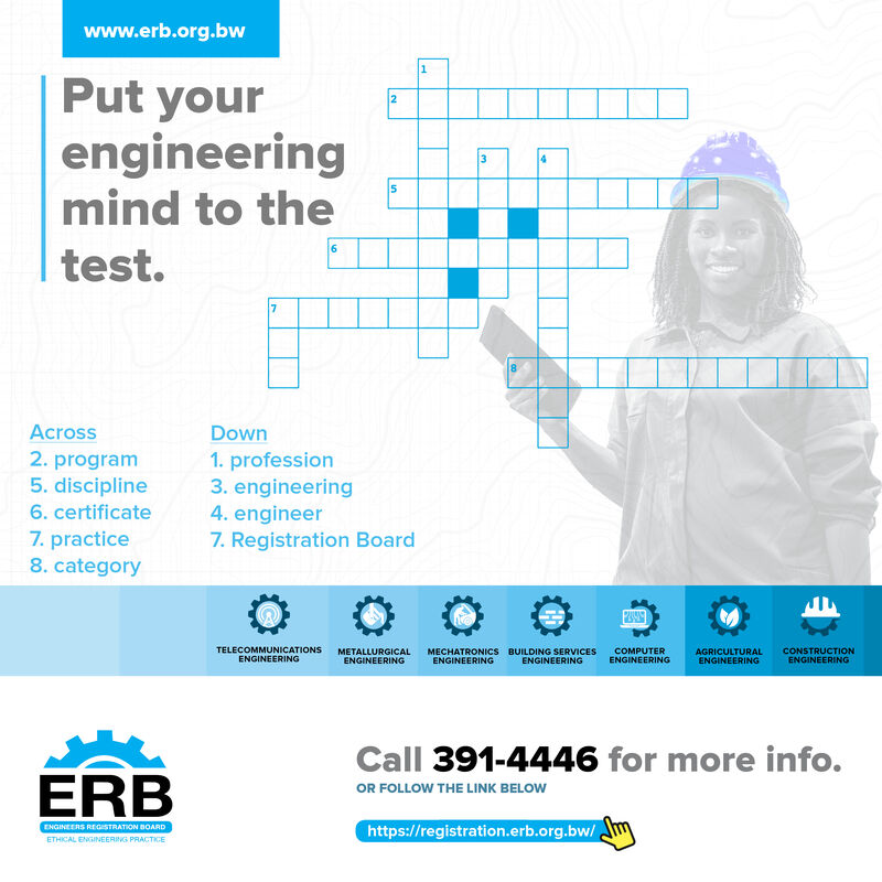 Engineers Registration Board Botswana on LinkedIn: Solve the crossword Engineers Registration Board Botswana on LinkedIn: Solve the crossword