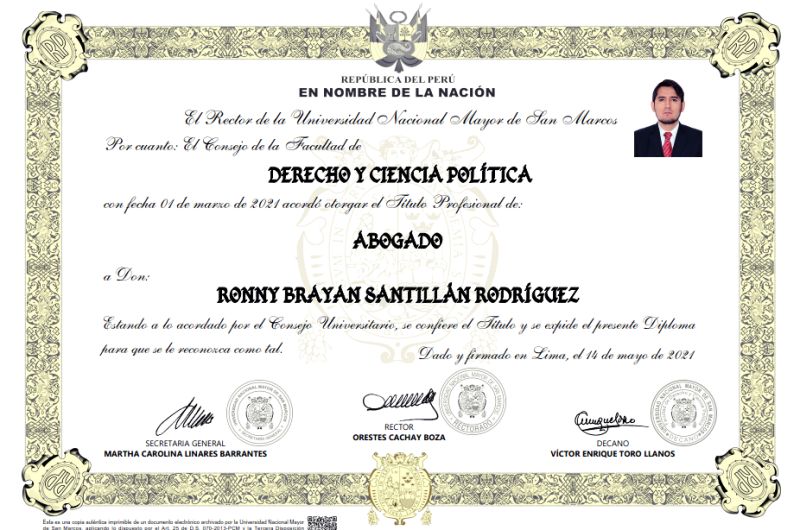 Ronny Santillán Rodríguez on LinkedIn: Oficialmente acabo de obtener el  título de abogado de la Universidad…