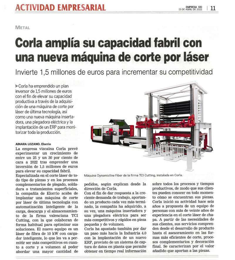 Corla Corte laser - País Vasco / Euskadi, España Perfil profesional | LinkedIn