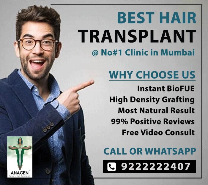 Anagen Hair Transplant Clinic Mumbai - Hair Transplant @/Hair, Best Hair  Transplant in Mumbai - Anagen Clinic Pvt. Ltd | LinkedIn