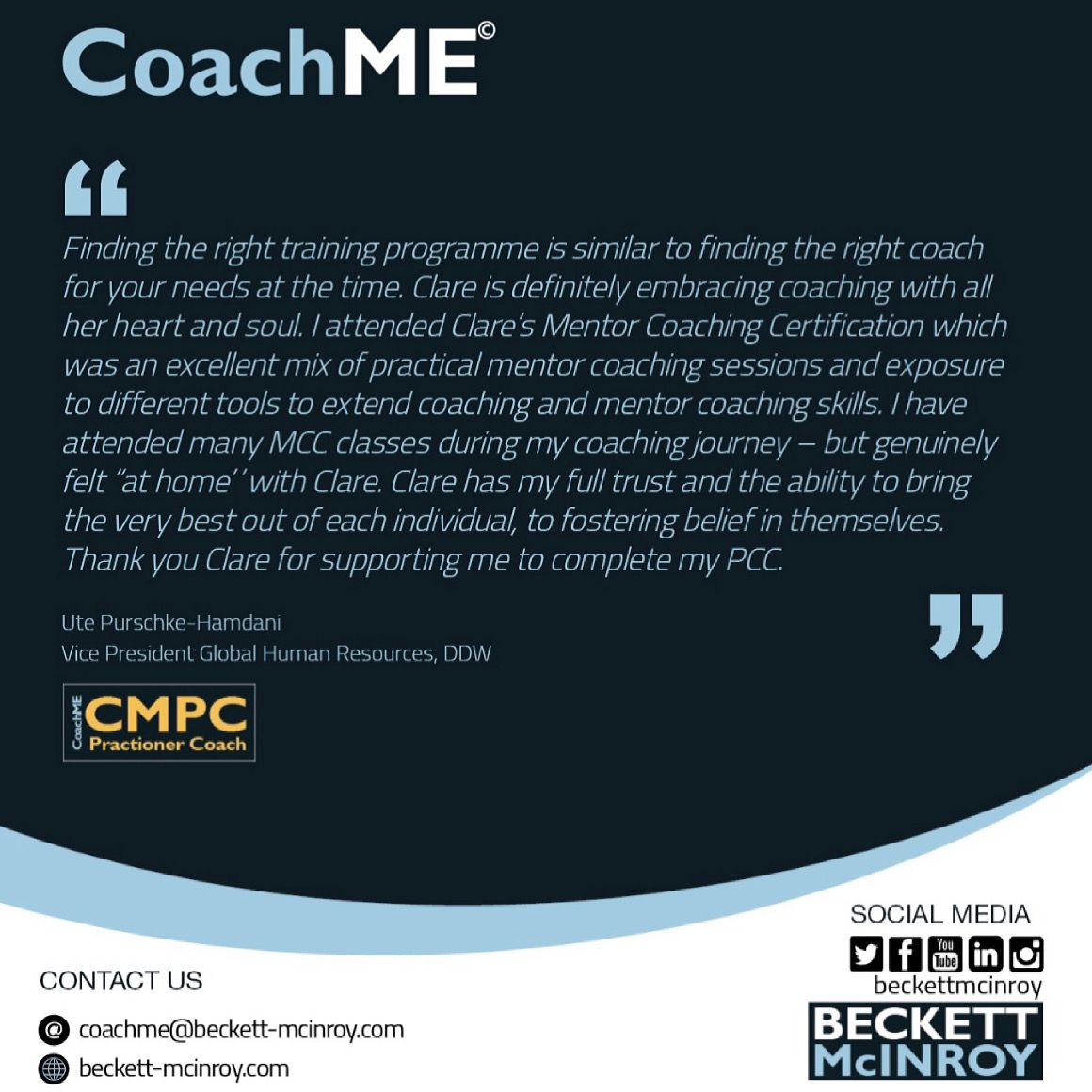 Dr Clare Beckett McInroy EdD MCC ACTC MP ITCA ESIA on LinkedIn: # Dr Clare Beckett McInroy EdD MCC ACTC MP ITCA ESIA on LinkedIn: #