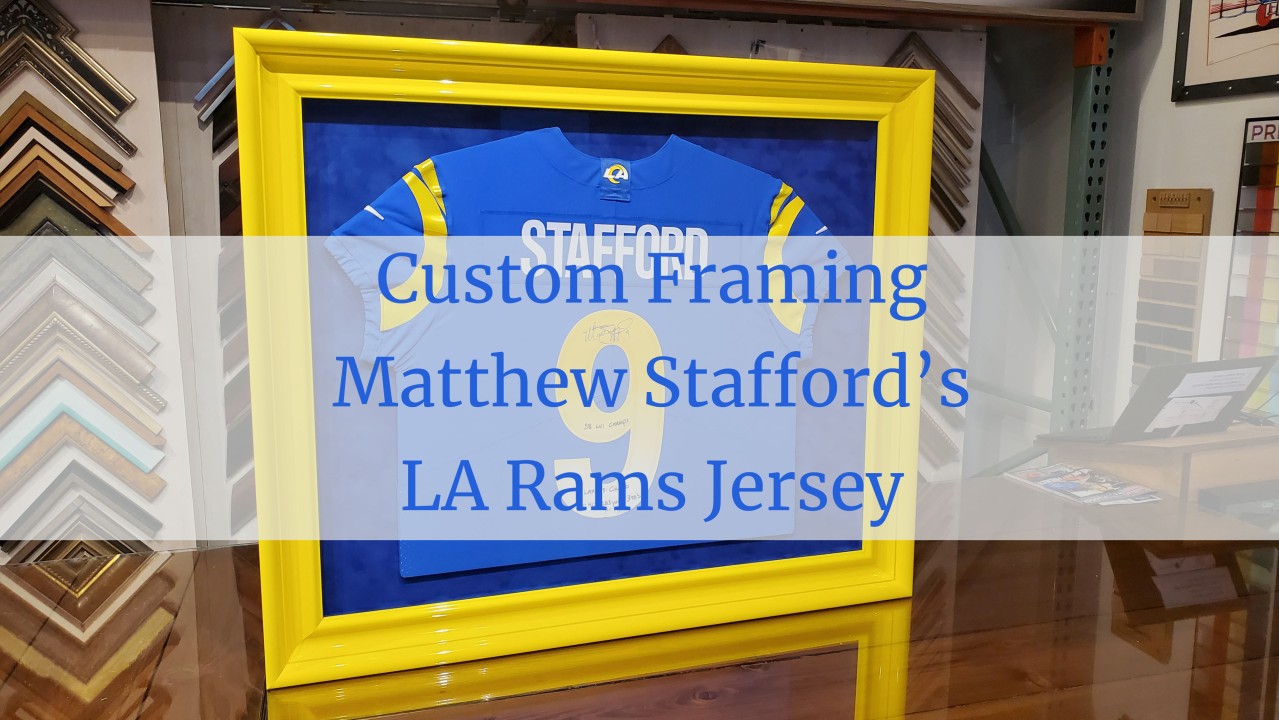 Custom Framed Football Jerseys - The Great Frame Up :: Burnsville