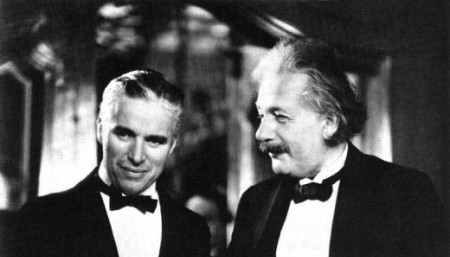 Charles Chaplin y Albert Einstein, diálogo entre genios.