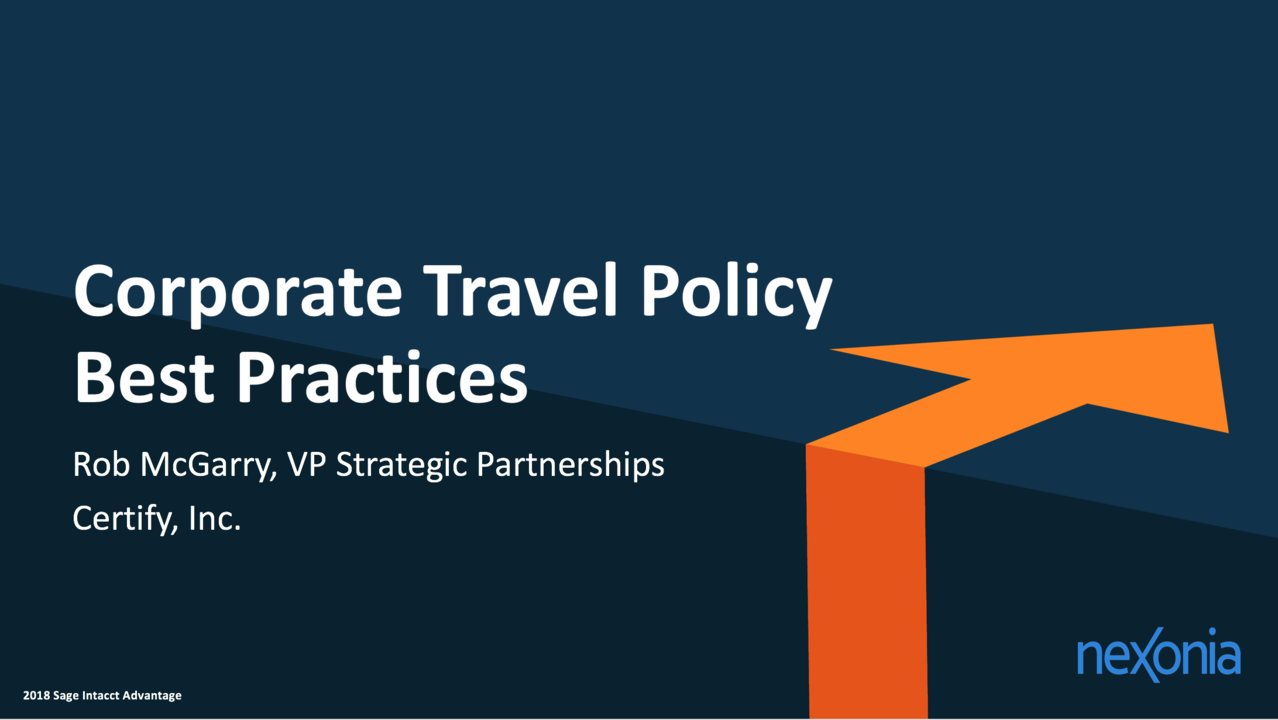 corporate travel policy best practices