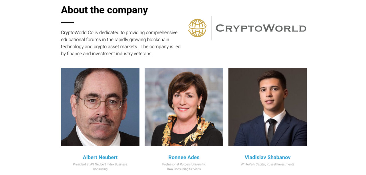 CryptoWorld. About the Company.