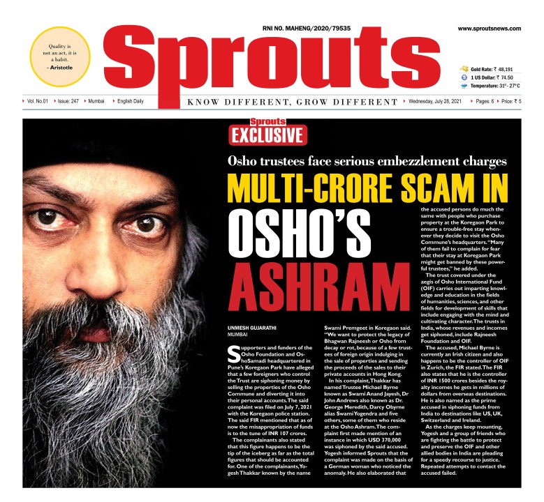 Multi-crore scam in Osho's ashram