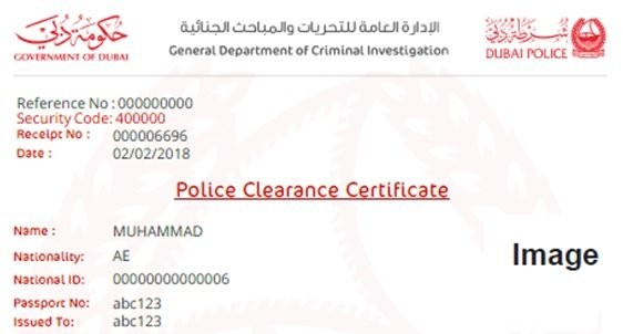 UAE Police Clearance Certificate At Rs 4000/certificate In