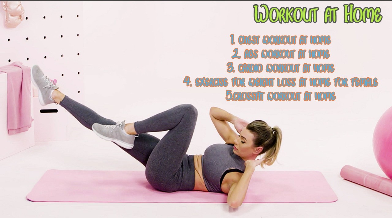 Workout at home for beginners, men and women exercises