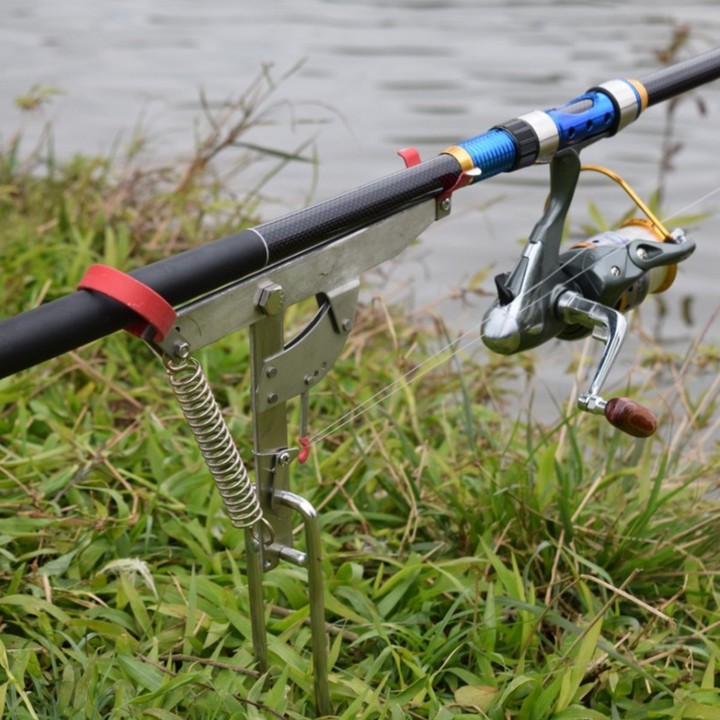 Spring Automatic Fishing Rod Holder, Pull Up The Rod When Fish Detected, I  Mean When A