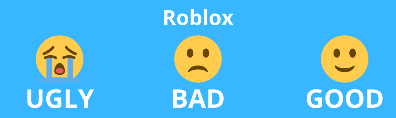 Roblox - The ugly, the bad and the good