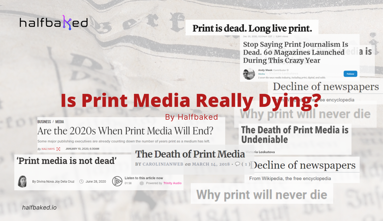 is print media dead