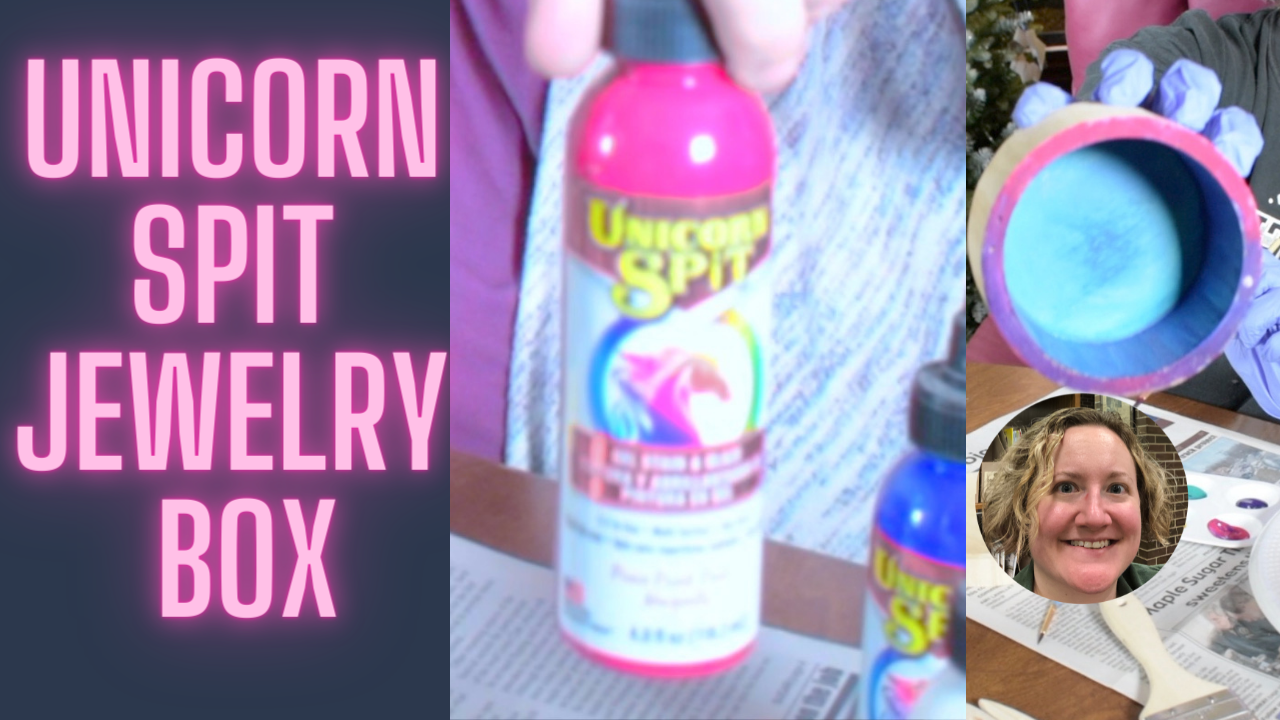 How To Use Unicorn Spit Gel Stain And Glaze On a Wooden Jewelry